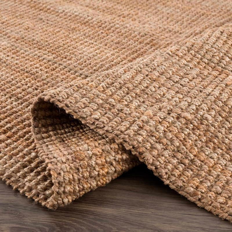 Hauteloom Jute Rug Collection - Natural Fiber Jute Farmhouse Area Rug