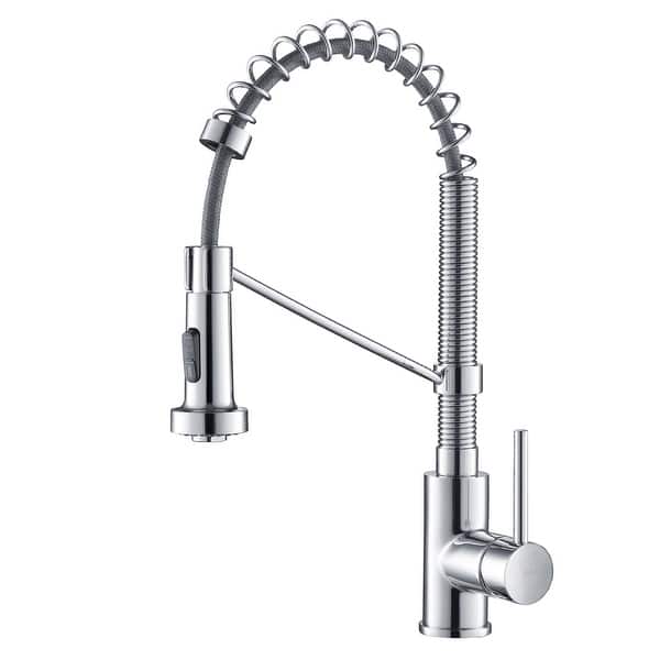slide 2 of 22, Kraus Bolden 1.8 GPM 18" Pull-Down Spray Kitchen Faucet with Chrome