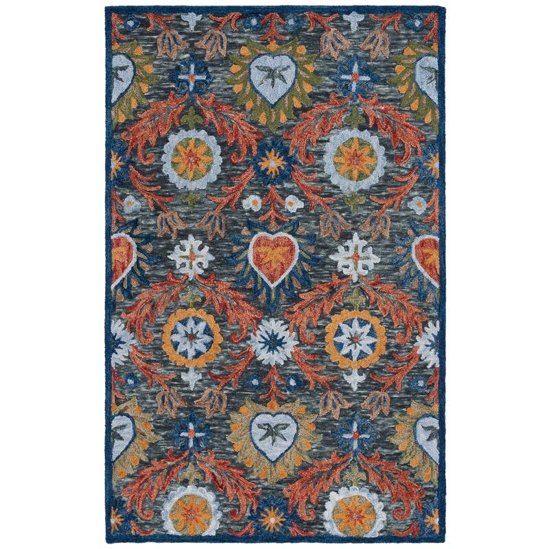 SAFAVIEH Handmade Blossom Maila Modern & Contemporary Wool Rug