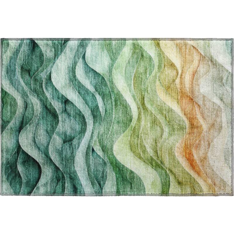 Premium Washable Super Soft Modern Waves Mayfield Rug
