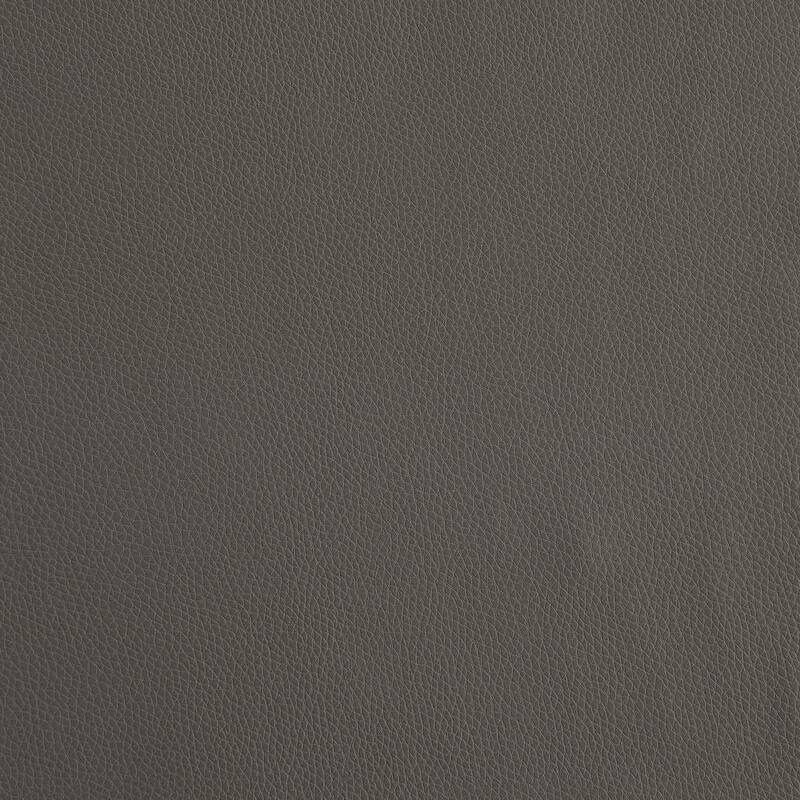 Genuine Leather Sectional, Gray, 63x32x19 inches, 68 lbs, Solid Wood, Chrome Legs