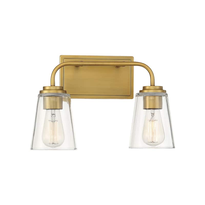 Meridian M80043 2 Light 15" Wide Bathroom Vanity Light with Tapered