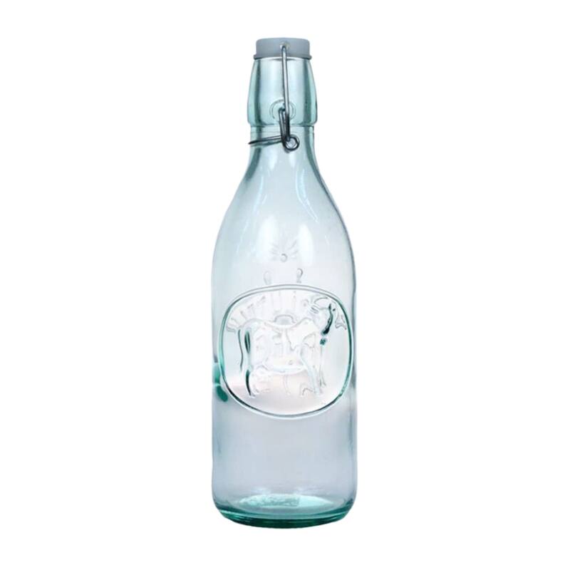 Amici Home Italian Recycled Green Milk Bottle - 34 Ounces - 34 Ounces