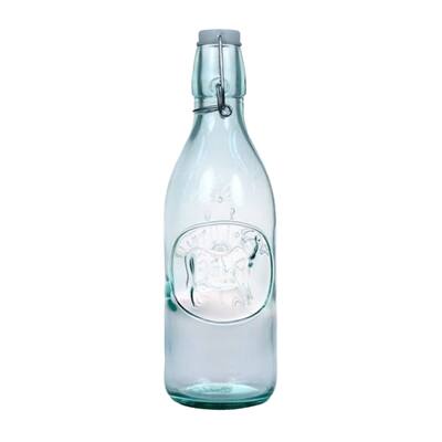 Amici Home Italian Recycled Green Milk Bottle - 34 Ounces