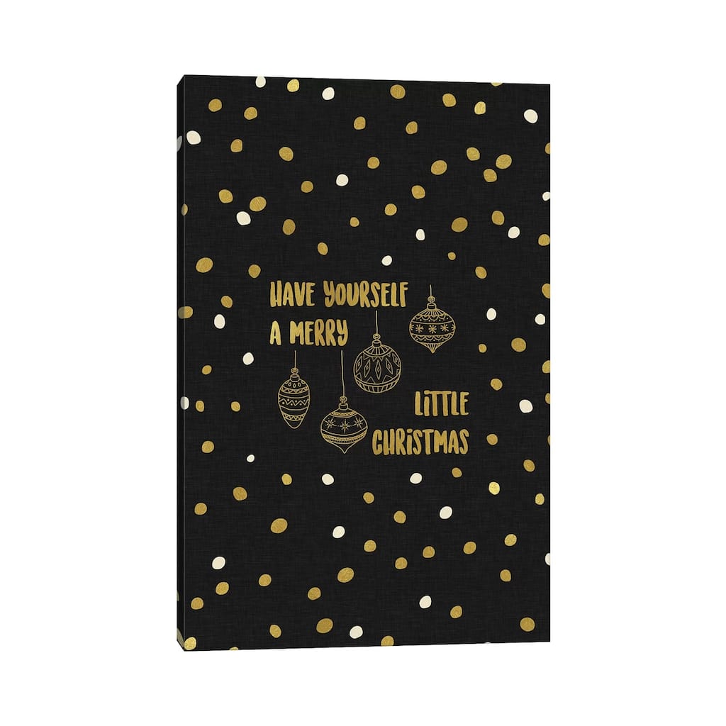 iCanvas "Have Yourself A Merry Gold" by Orara Studio Canvas Print