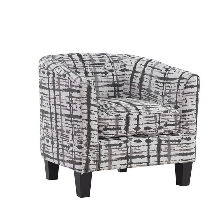 Grafton Home Enzo Upholstered Accent Barrel Chair - Slate Splatter
