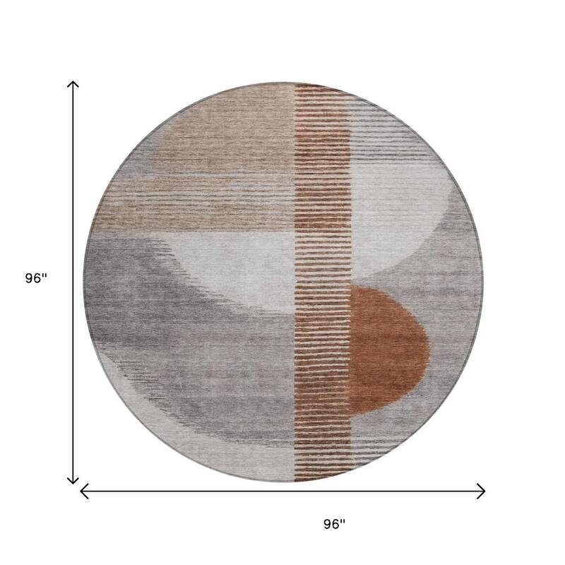 HomeRoots Geometric Transitional Rectangle Outdoor Rug