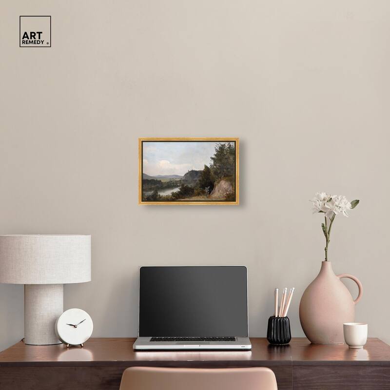 Hilltop Tower View I Canvas by Art Remedy
