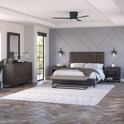 Atria 5-piece Bedroom Set with Full/Queen Headboard by Bush Furniture