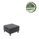 preview thumbnail 21 of 19, Porthos Home Jamar Fabric Square Storage Ottoman with Rubberwood Legs