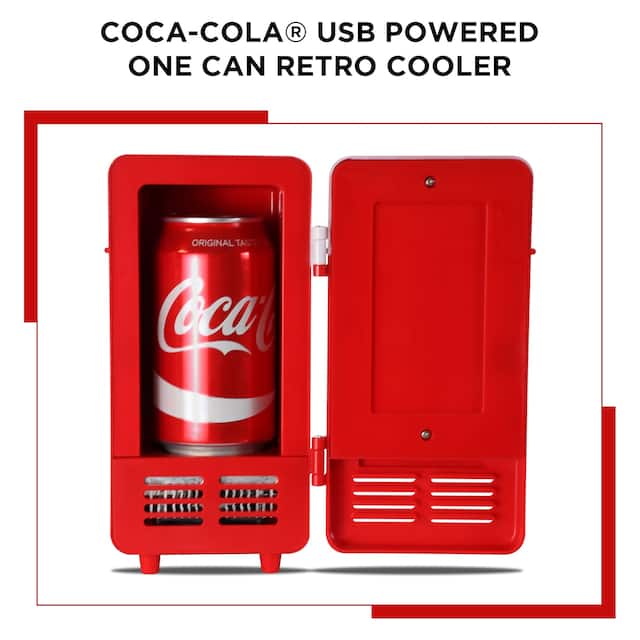 Coca Cola USB Powered Single Can Retro Style Cooler