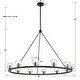 preview thumbnail 10 of 8, Aragon 12 Light Matte Black Chandelier