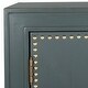 preview thumbnail 7 of 9, SAFAVIEH Azuli 2-Door Steel Teal Storage Chest
