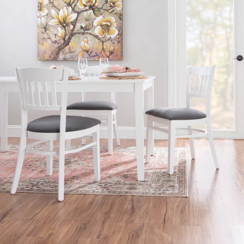 Linon Raubrook White Chair (Set of 2)