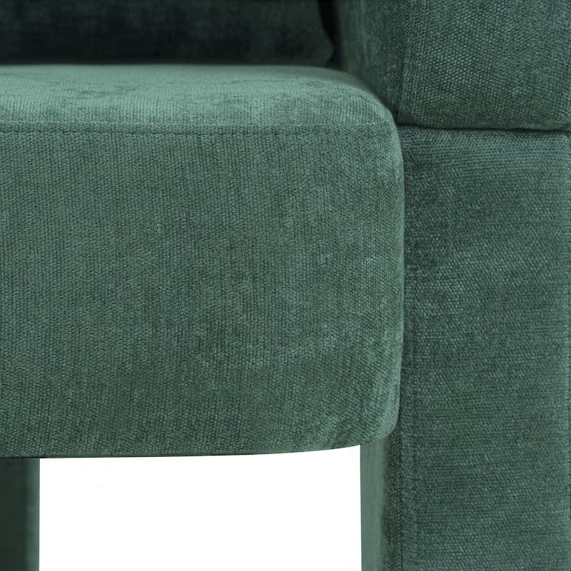 Comfortable Chenille Accent Chair with Ergonomic Design for Various Rooms