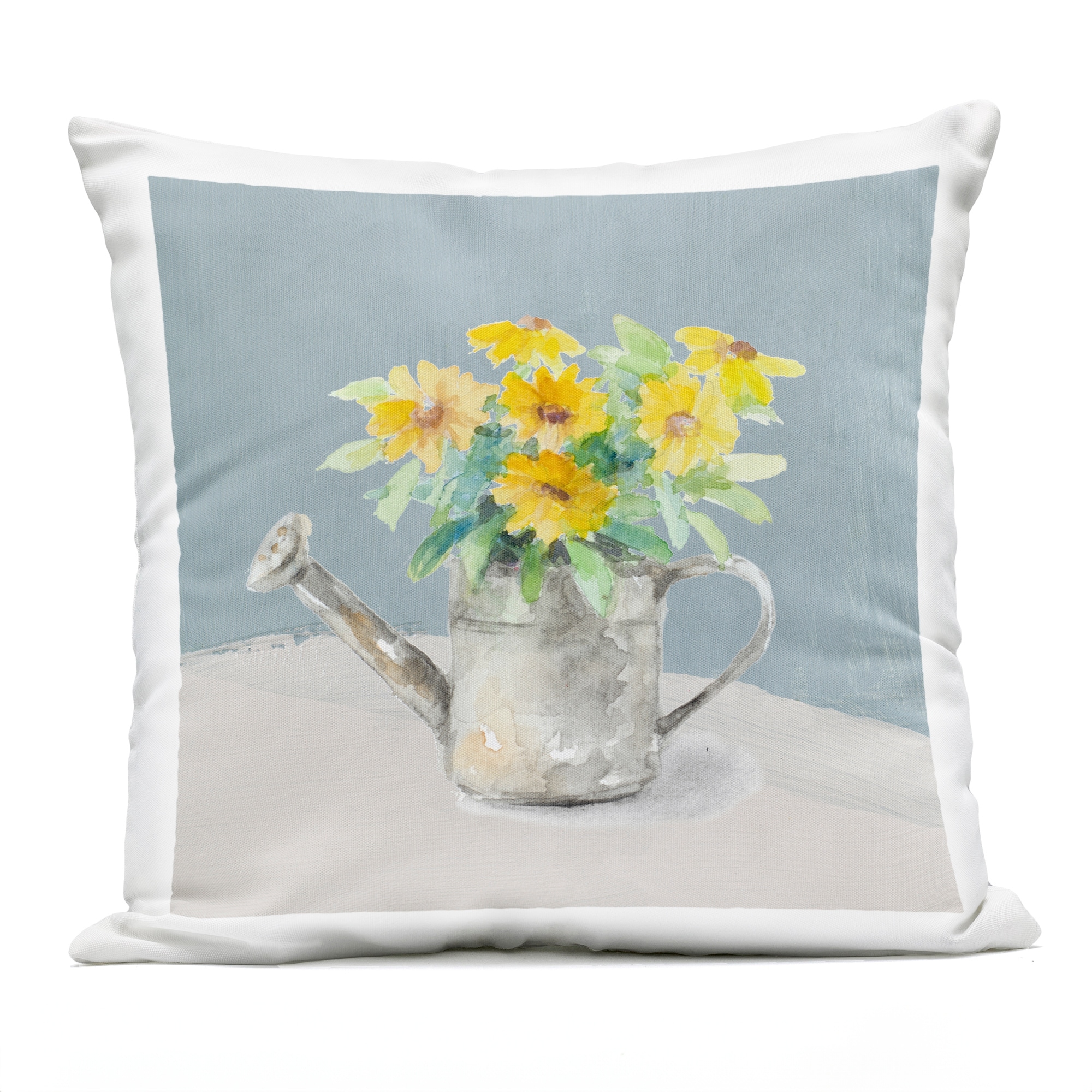 Stupell Florals In Watering Can Printed Outdoor Throw Pillow Design by Lanie Loreth