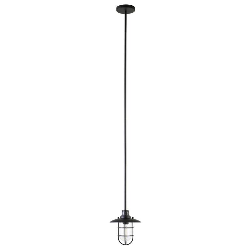 Bay 8.25" Wide Lantern Pendant with Glass/Metal Shade