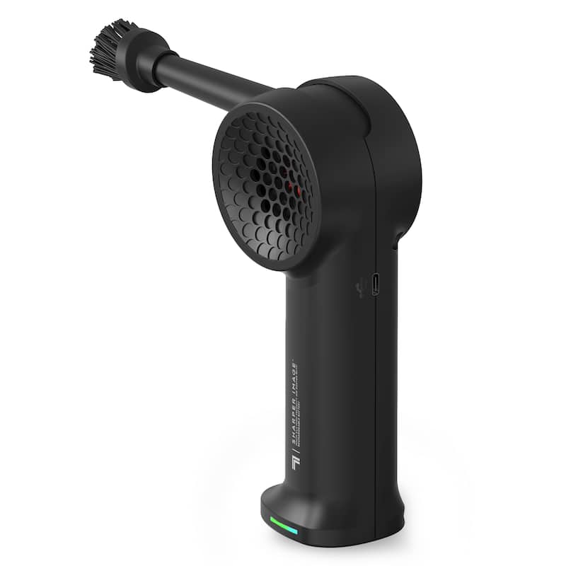 Sharper Image MACH 01X High Velocity Compressed Air Duster, Rechargeable, Rotating Design, Cleaning Tool, Black