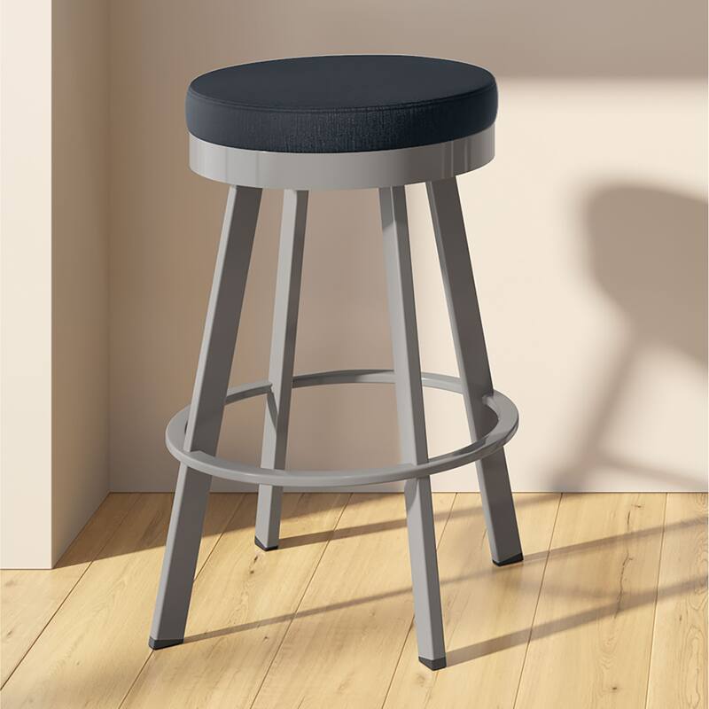 Amisco Swice Swivel Bar Stool with Metal Legs
