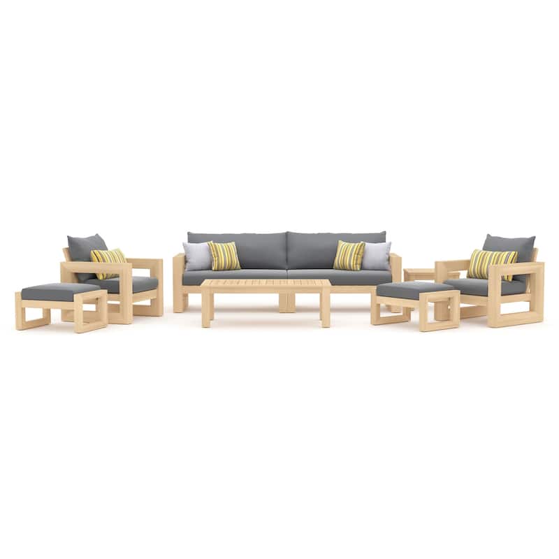 Benson 8 Piece Sunbrella Outdoor Patio Sofa & Club Chair Set