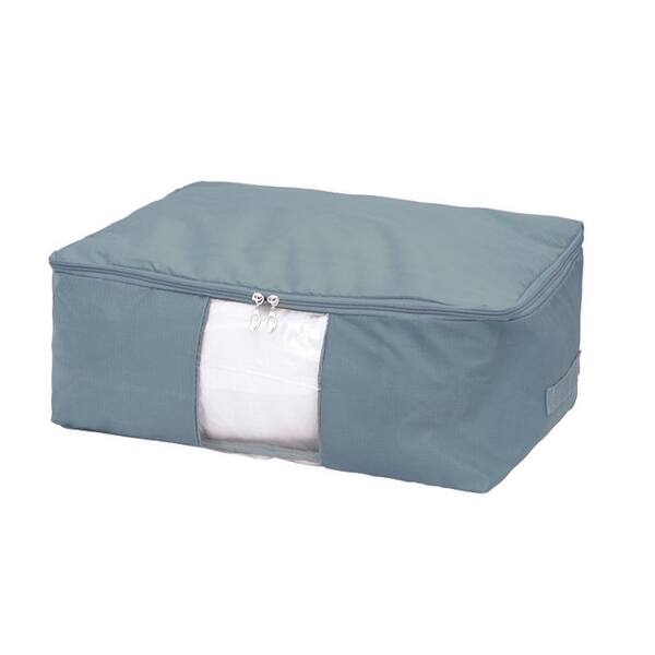 Blanket Pillows Quilt Clothes Bedding Storage Bag Organizer Gray
