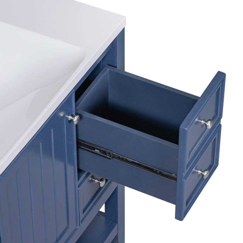 Bathroom Vanity with Sink Combo, One Cabinet and Three Drawers