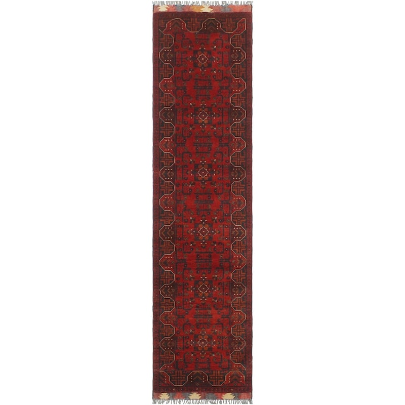 Southwestern Biljik Khal Mohammadi Kye Red/Blue Runner - 2'6'' x 9'5''