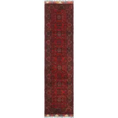 Southwestern Biljik Khal Mohammadi Kye Red/Blue Runner - 2'6'' x 9'5''