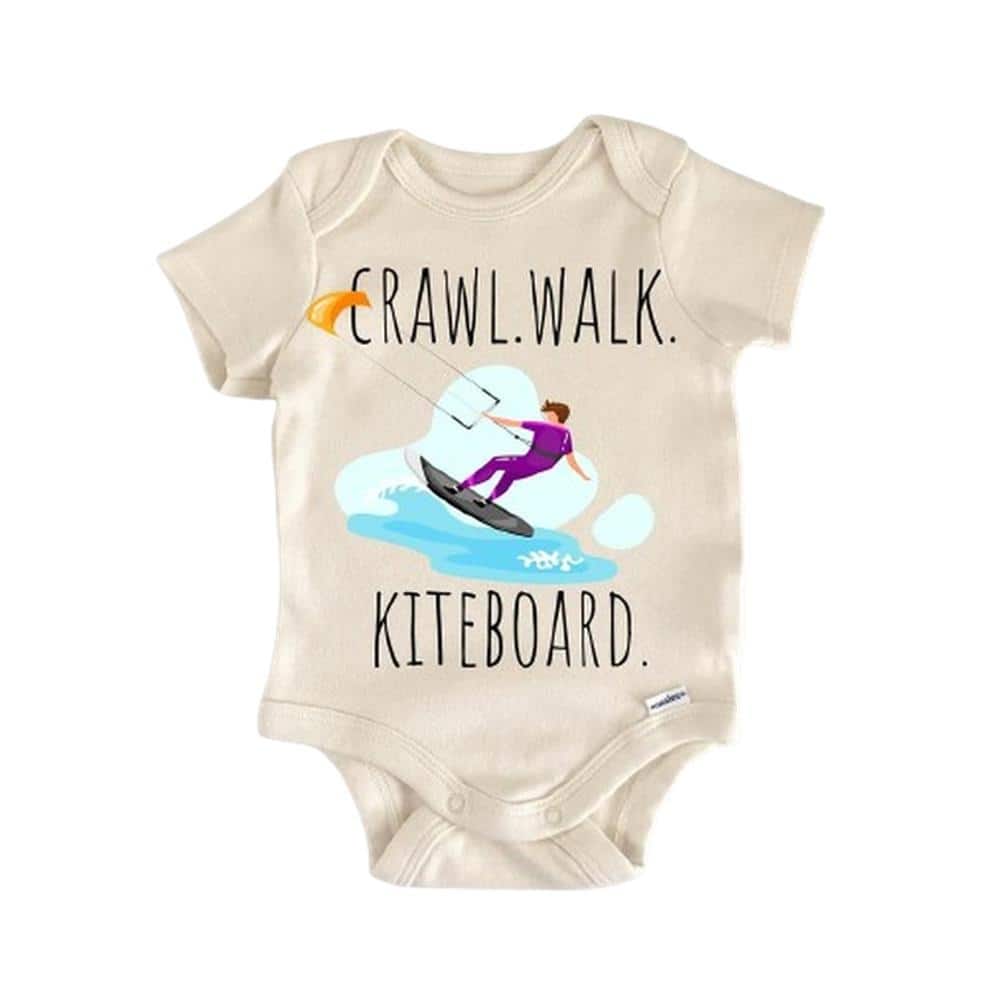 Kiteboard Water Sports - Baby Boy Girl Clothes Infant Bodysuit Funny Cute Newborn