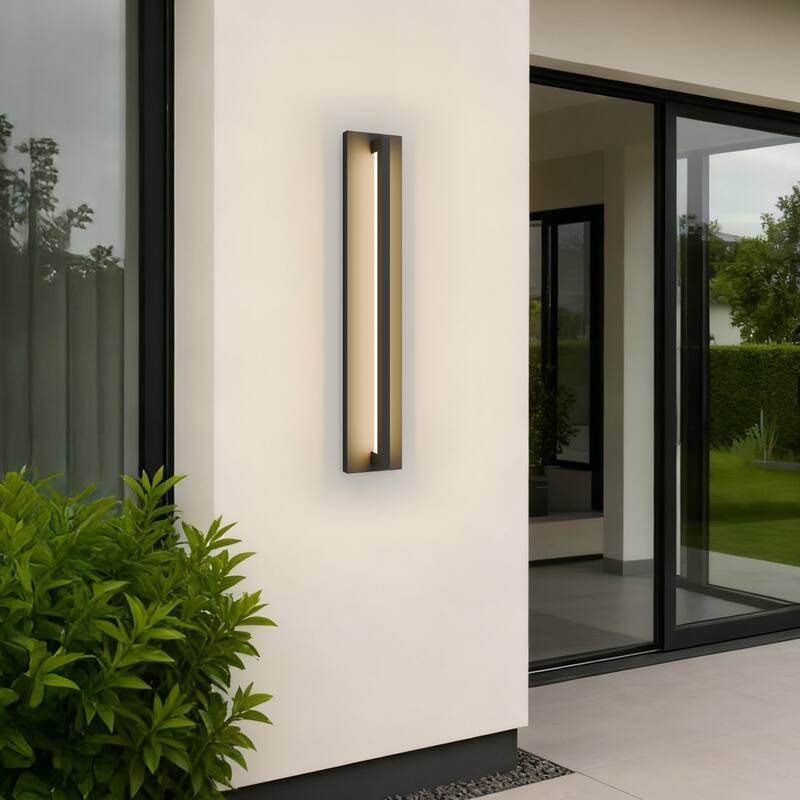 Long Outdoor Wall Lights Waterproof Modern Exterior Lighting Fixtures