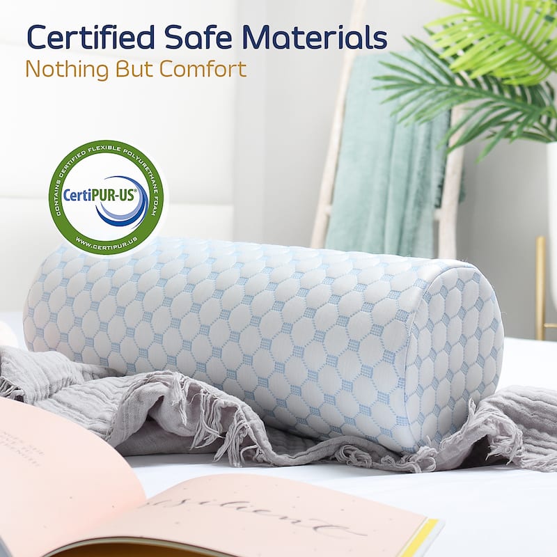 Nestl Memory Foam Cooling Neck Pillow for Pain Relief Sleeping
