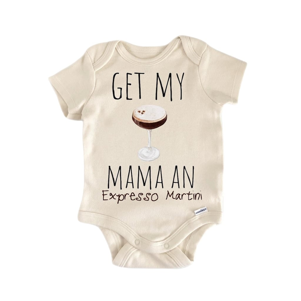 Expresso Martini Cocktail - Baby Boy Girl Clothes Infant Bodysuit Funny Cute Newborn