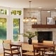 preview thumbnail 10 of 11, Hunter + Jasmine Roth Beverly Glen Ribbed Glass Round and Linear Chandelier - Transitional, Contemporary, Glam