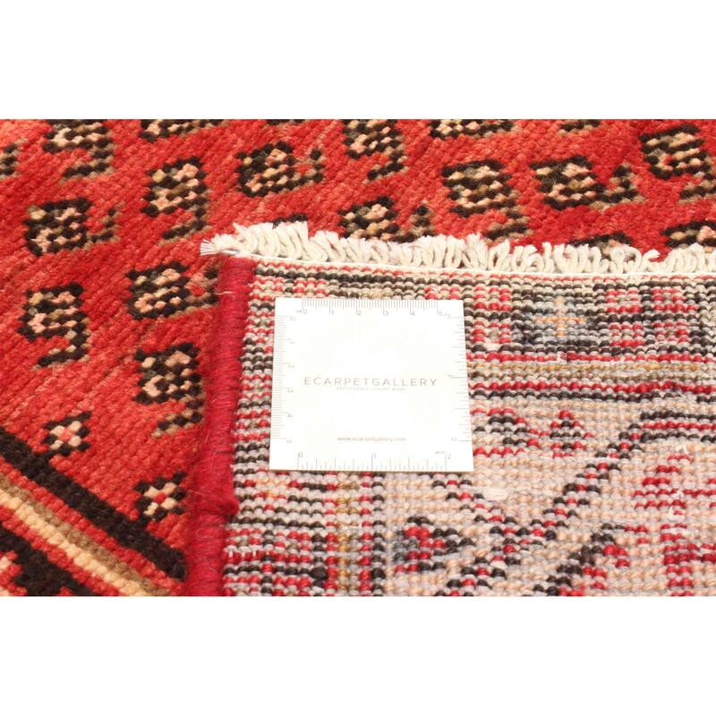 ECARPETGALLERY Hand-knotted Andelz Red Wool Rug - 3'5 x 4'9