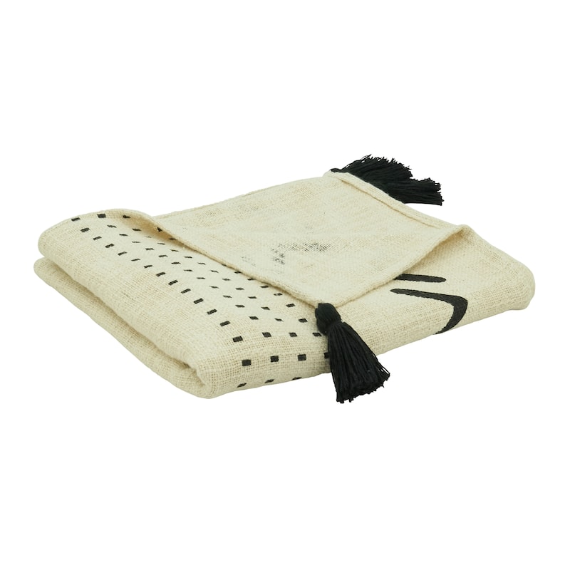 Tufted Design Throw