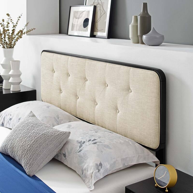 Bridgette Queen Wood Platform Bed With Angular Frame