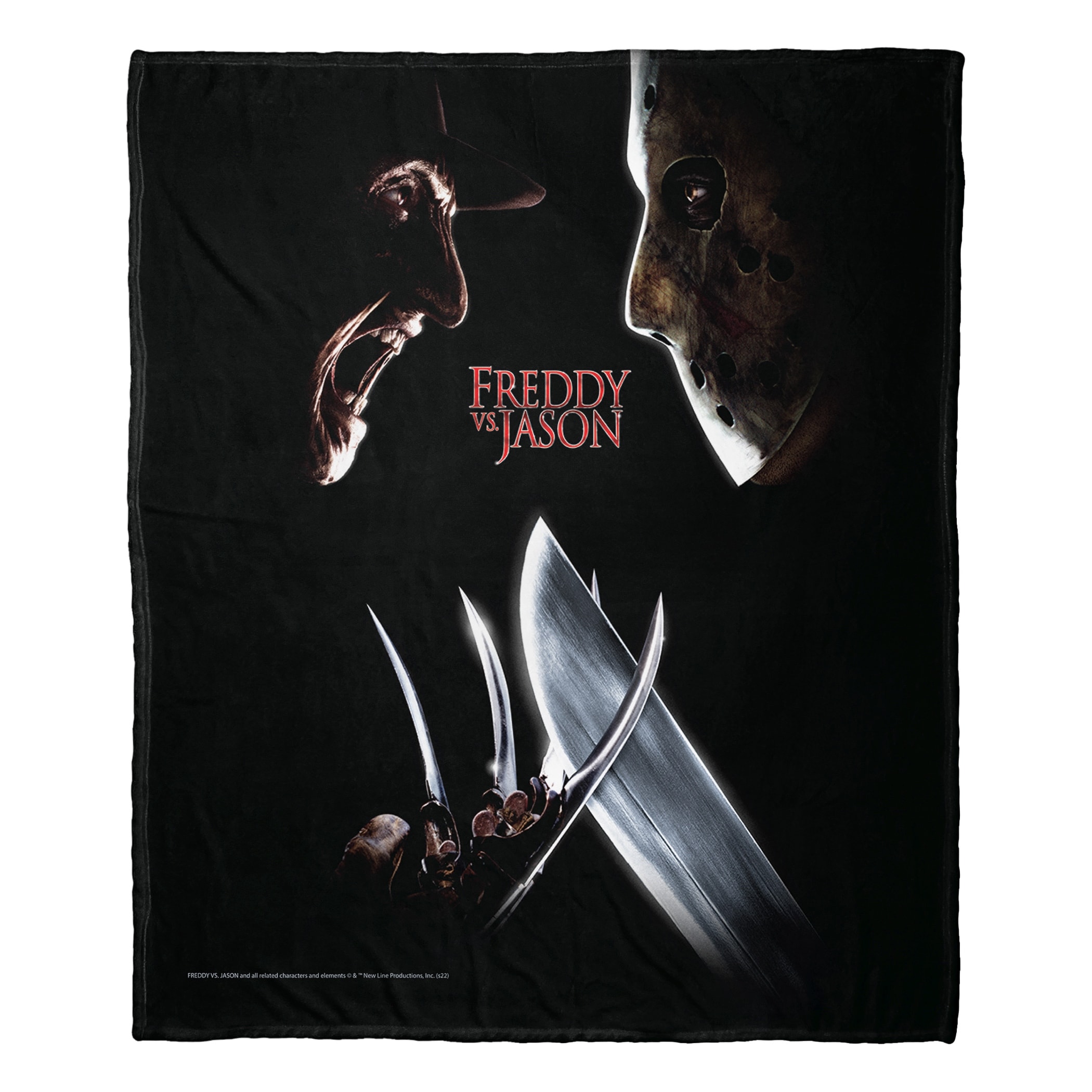 Warner Brothers Freddy vs Jason Freddy vs Jason Poster Silk Touch Throw Blanket
