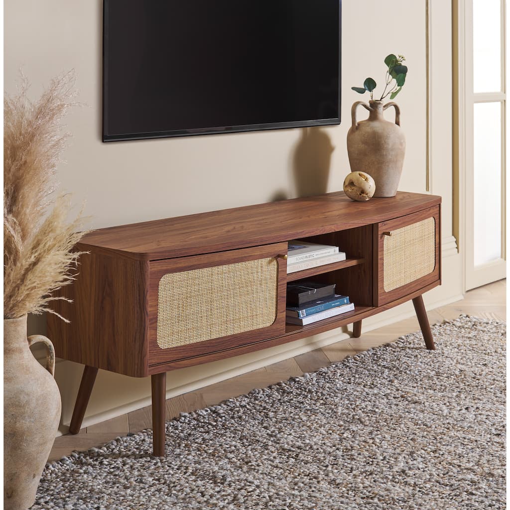 SAFAVIEH Home Cielle 2 Door Media Stand. - 60"Wx15"Dx21"H