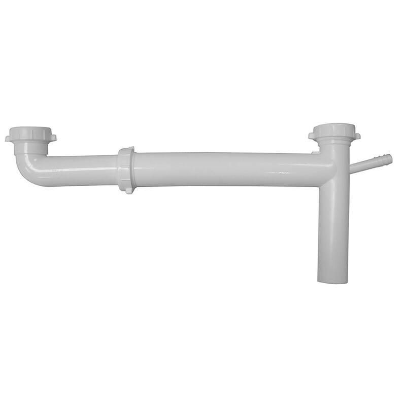 Jones Stephens P37042 1-1/2 PVC SJ Adjustable EO WST With 1/2 BRCH - Natural