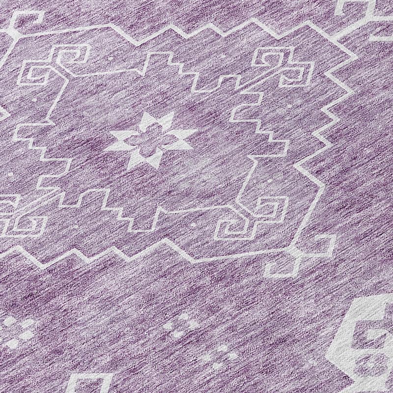 Machine Washable Indoor/ Outdoor Chantille Traditional Boho Rug