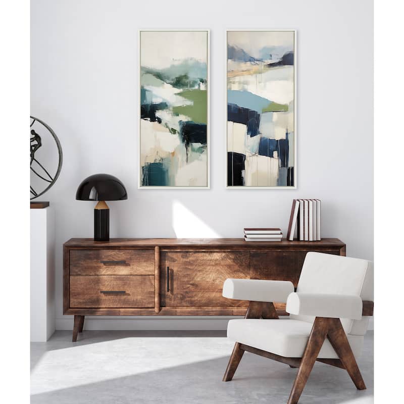 Kate and Laurel Sylvie Skyline I Framed Canvas by Amy Lighthall