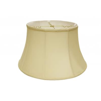 18" Antique White Drum Monay Shantung Lampshade - 17.5" L x 17.5" W x 9.5" H