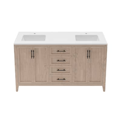 Fresca FCB4260-U Silas 60" Free Standing Double Basin Vanity Set with