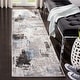 preview thumbnail 26 of 45, SAFAVIEH Craft Ermina Modern Abstract Rug 2'3" x 12' Runner - Grey/Blue - Runner