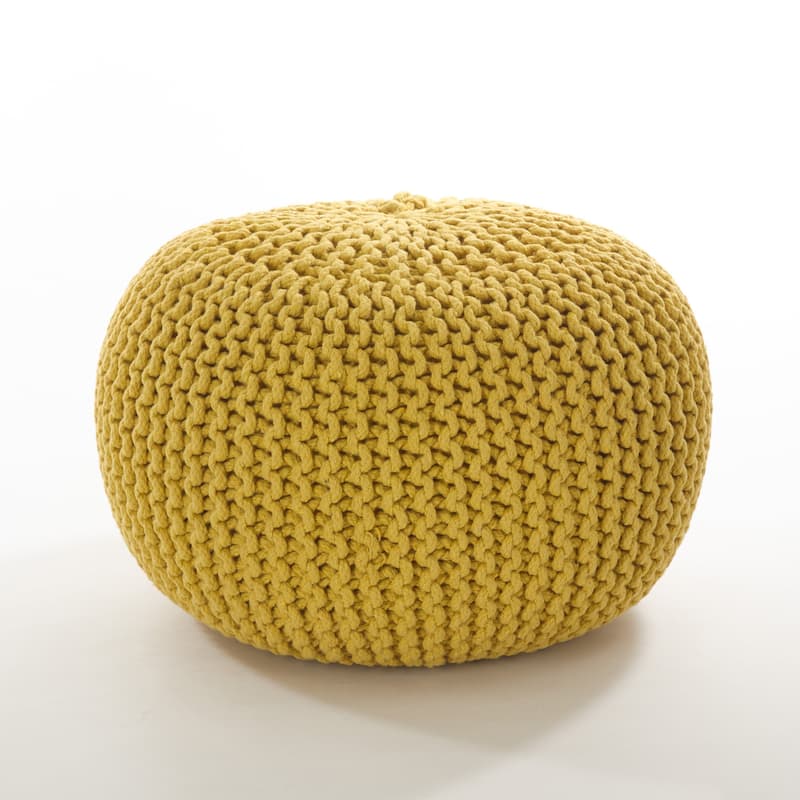 Cotton Twisted Rope Pouf