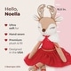 preview thumbnail 2 of 4, Bearington Noella Plush Reindeer Ballerina Doll, 16.5"