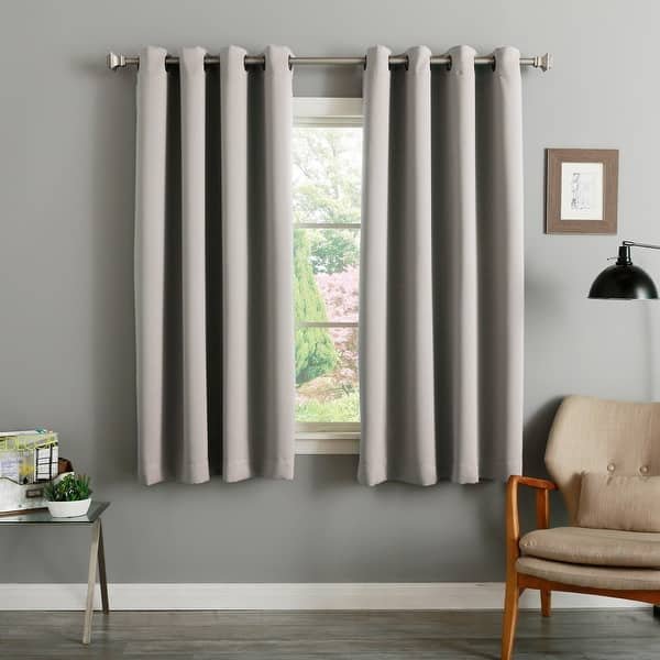 Home Boutique Grommet Sheer Panels With Insulated Blackout Lining