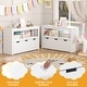 preview thumbnail 13 of 42, Costway Storage Cabinet 3 Drawer Chest w/Wheels Large Storage Cube - See Details