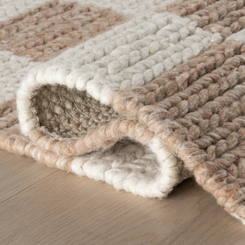 Nuloom Thorenne Checkered Modern Wool Rug