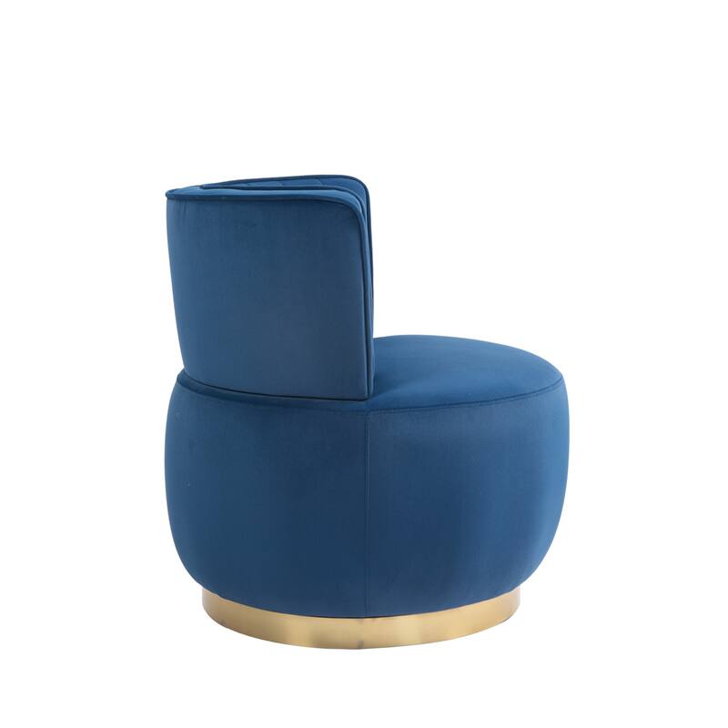 360 Degree Swivel Cuddle Barrel Sofa Chairs with Wide Upholstered